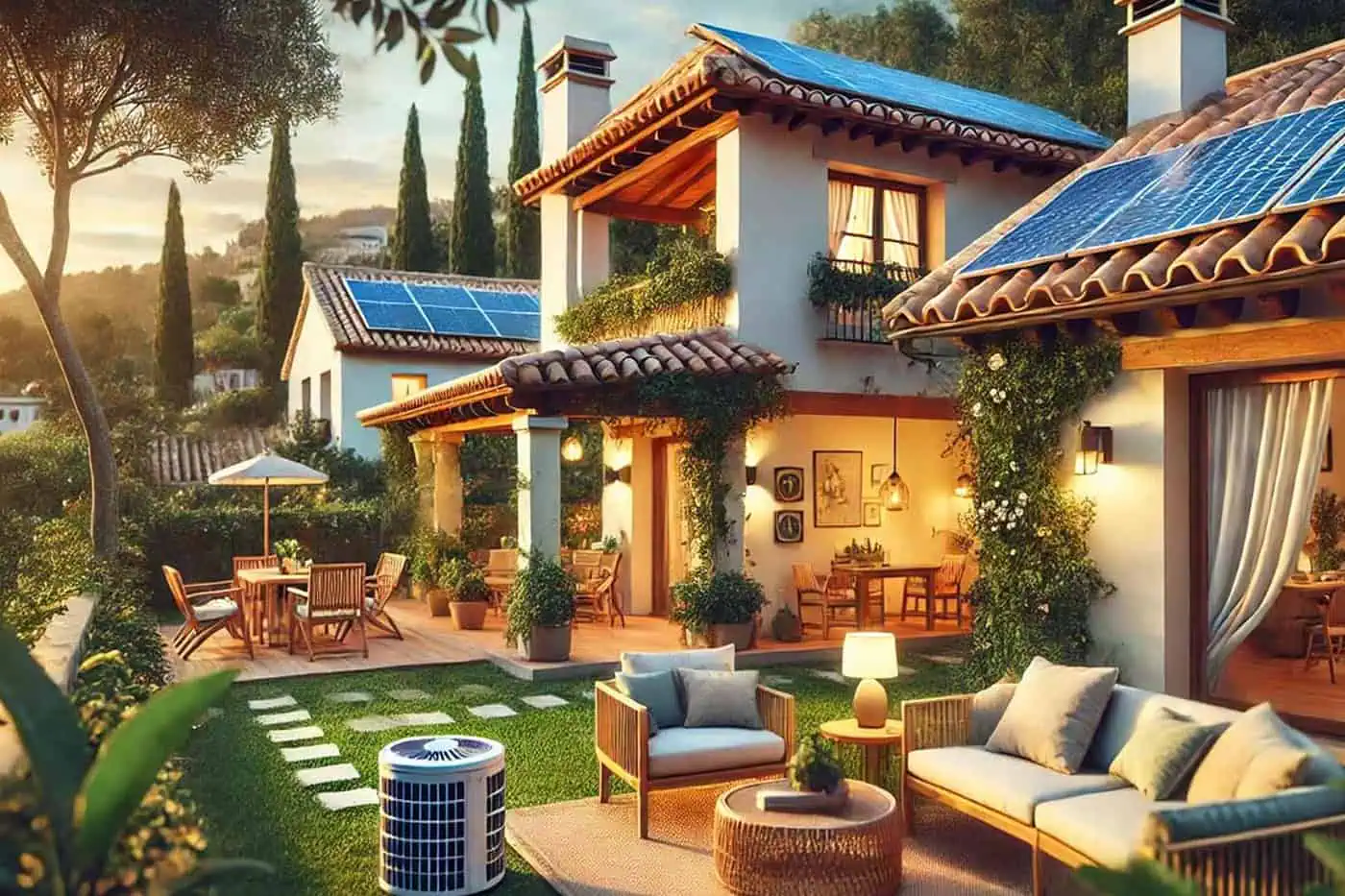 Duurzame woning in Spanje met zonnepanelen en energiezuinige installaties